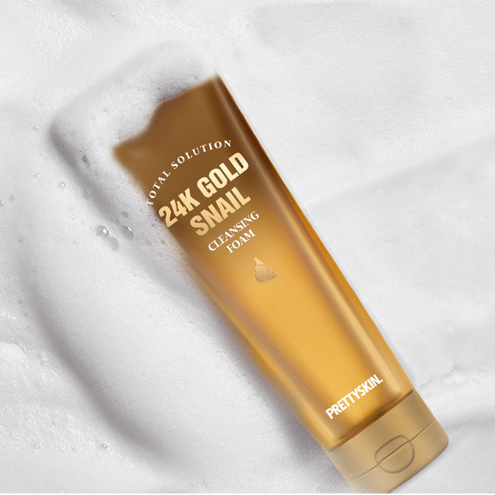 トータルソリューション 24K ゴールドスネイル クレンジングフォーム