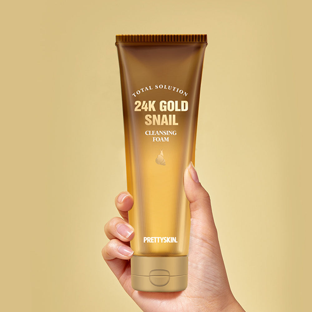 トータルソリューション 24K ゴールドスネイル クレンジングフォーム