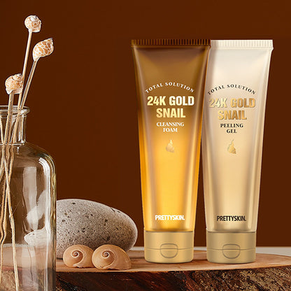 トータルソリューション 24K ゴールドスネイル クレンジングフォーム